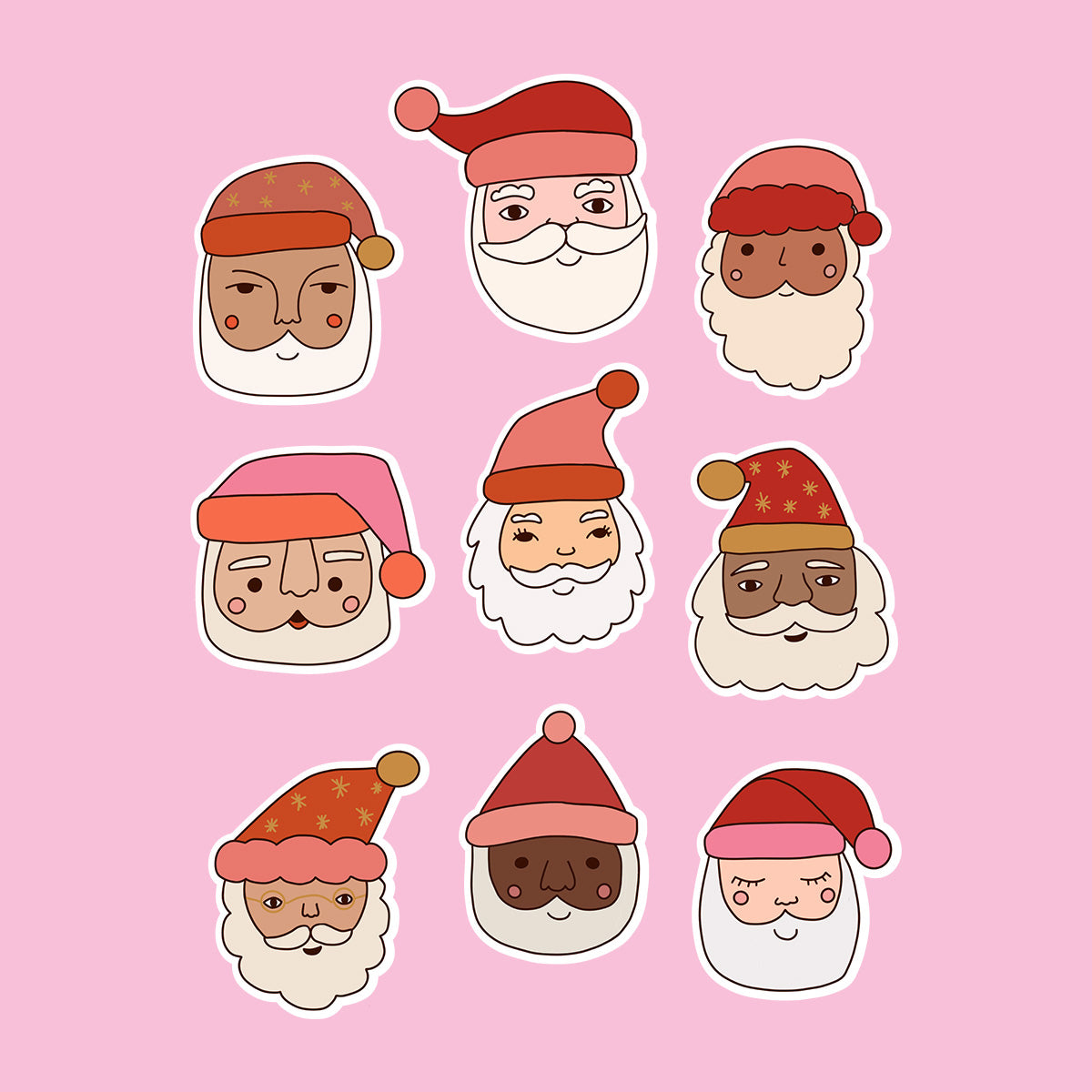 santa-sticker-pack-bubblegumfringe