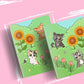 A5 Cat-themed notebook and stickers - Kayworx