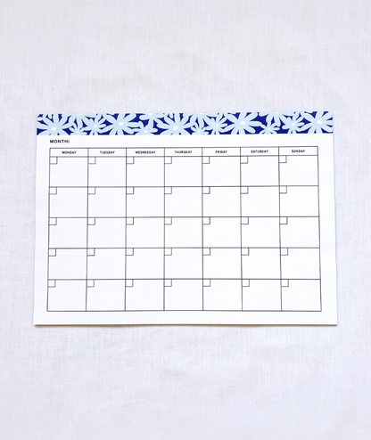 Monthly desk planner by Sherbert