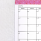 Monthly desk planner by Sherbert