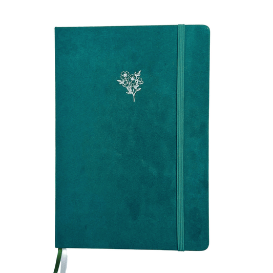 Flourishing flower B5 dotted journal - Velvet cover