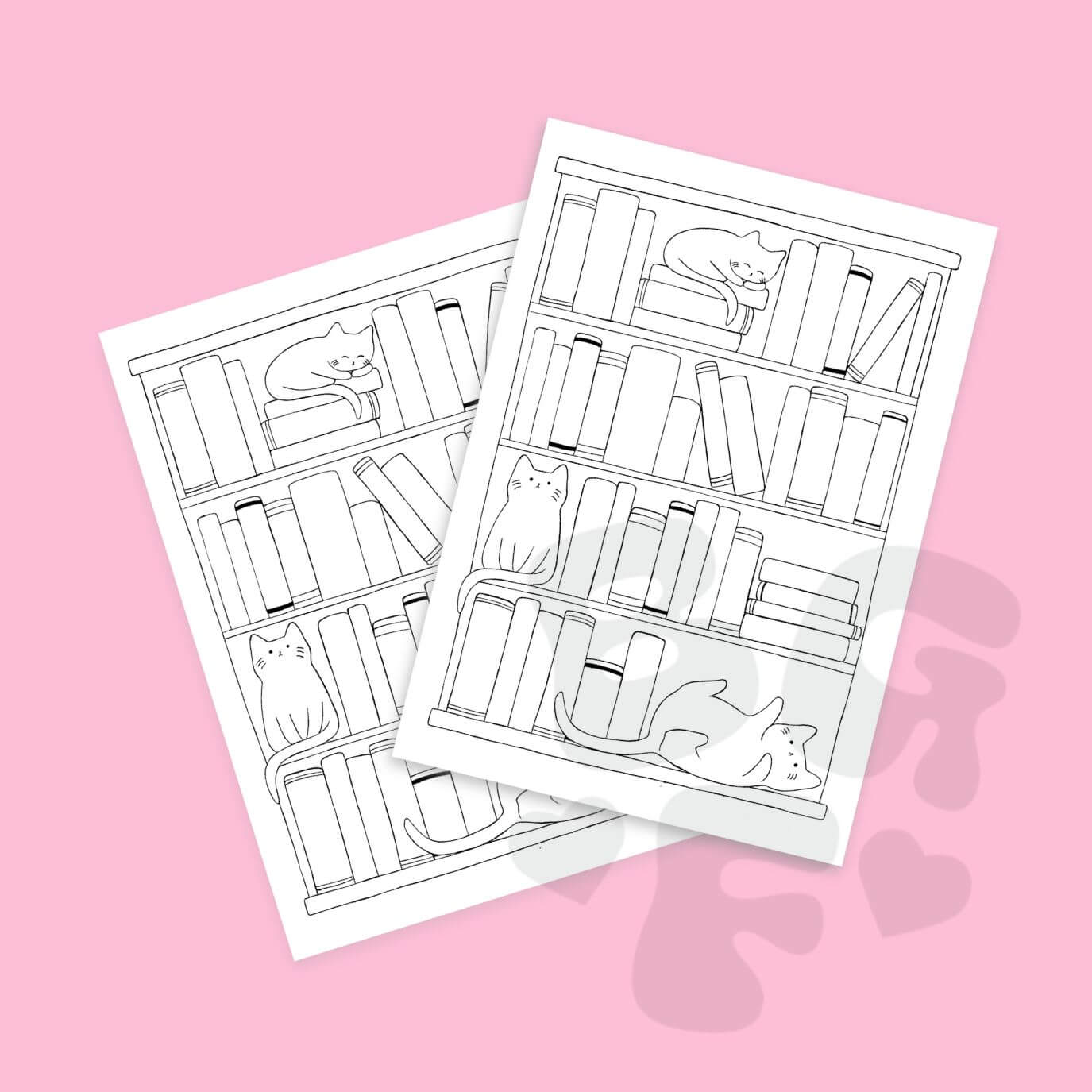 Reading tracker bookshelf sticker sheet