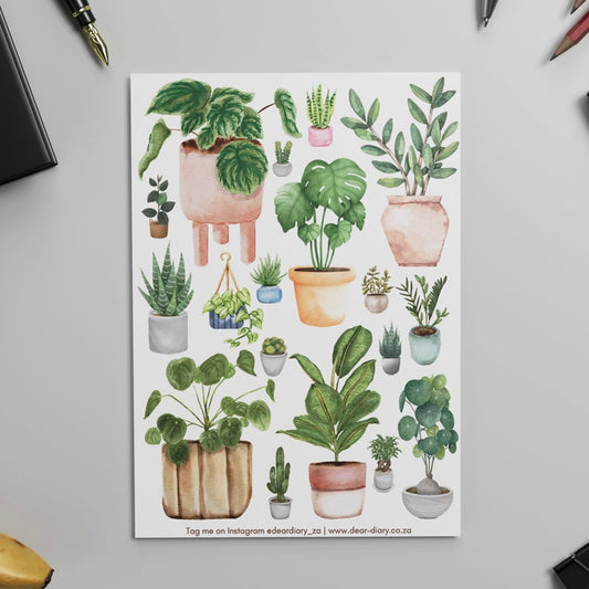 Dear Diary Sticker sheet - Plants