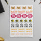 Dear Diary Vinyl Sticker sheet - Teacher Stickers (Proud Of You)