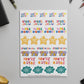 Dear Diary Vinyl Sticker sheet - Teacher Stickers (Well Done)