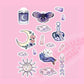 Celestial dreams stickers