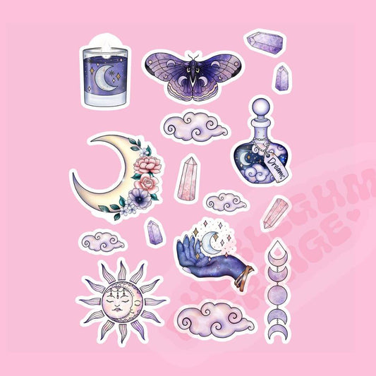 Celestial dreams stickers