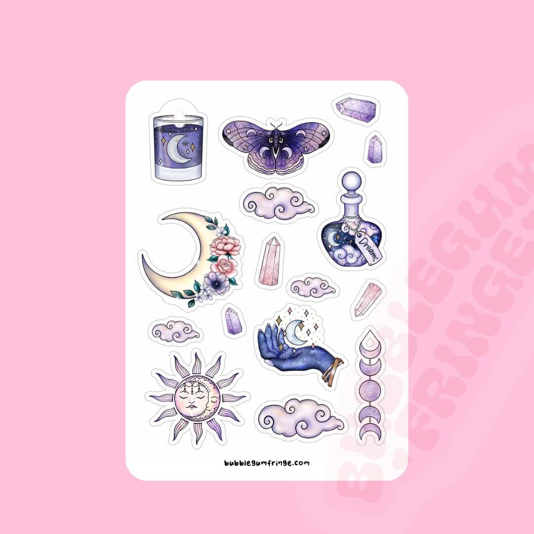 Celestial dreams stickers