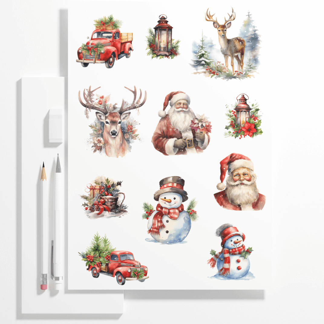 Christmas sticker sheet