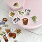 Coffee sticker set - 46 pcs