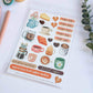 Dear Diary Vinyl Sticker sheet - Coffee