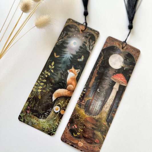 Forest animals Bookmark set