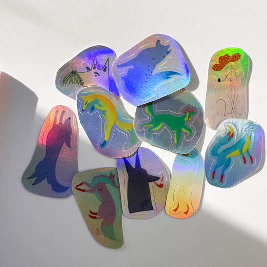 Holographic Animal Sticker Pack by Atelier Titty