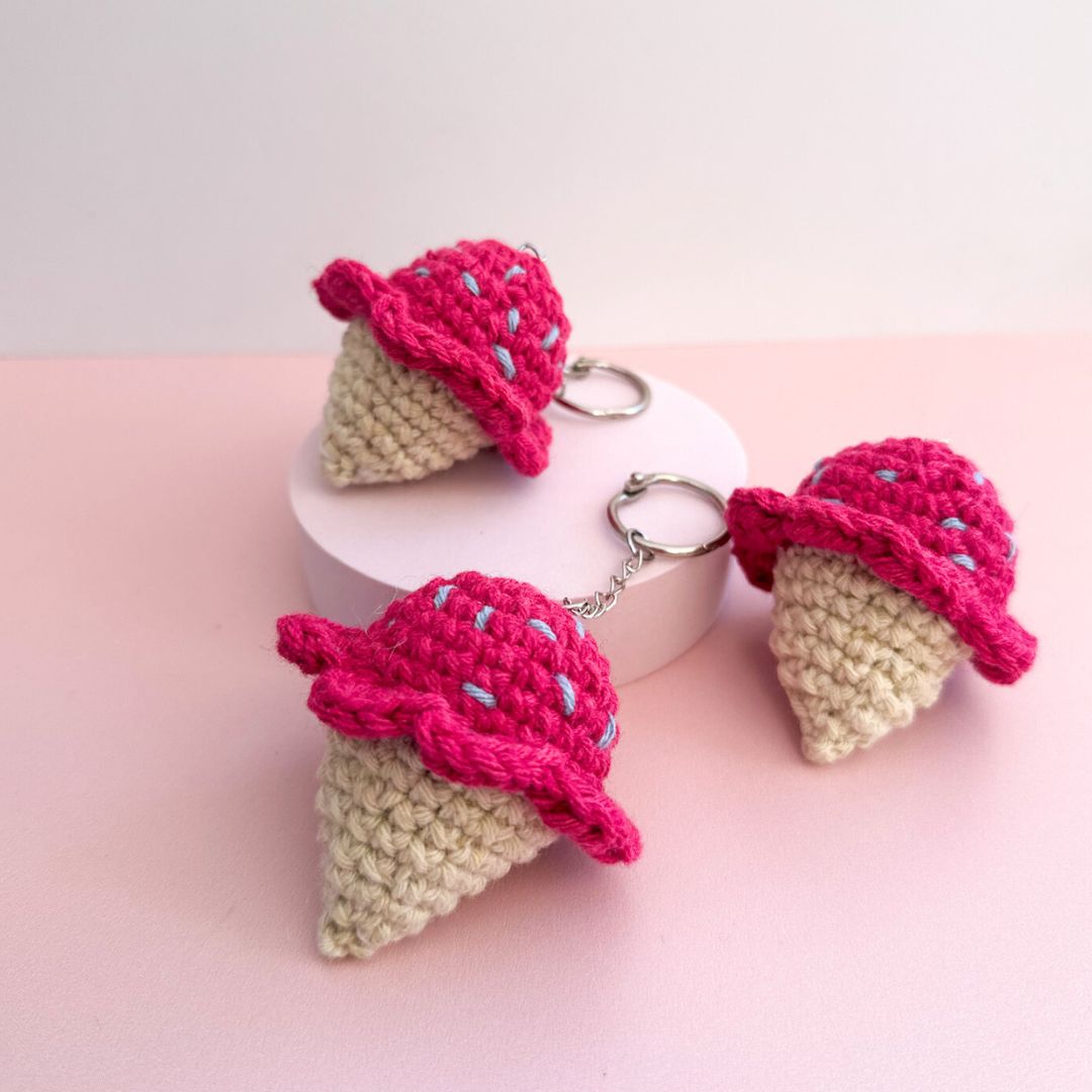 Ice cream keyring - Parastar Arts