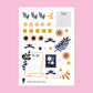 Floral to-do sticker sheet by Lulu Heart