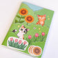 A5 Cat-themed notebook and stickers - Kayworx