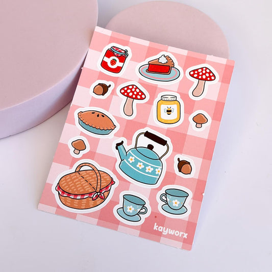 Picnic vinyl sticker sheet - Kayworx