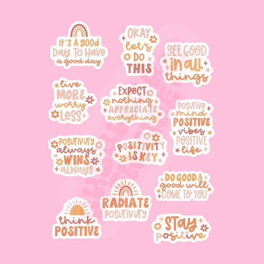 Positivity sticker pack