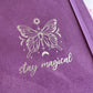 Personalised Majestic butterfly B5 dotted journal - Velvet cover