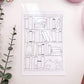 Reading tracker bookshelf sticker sheet