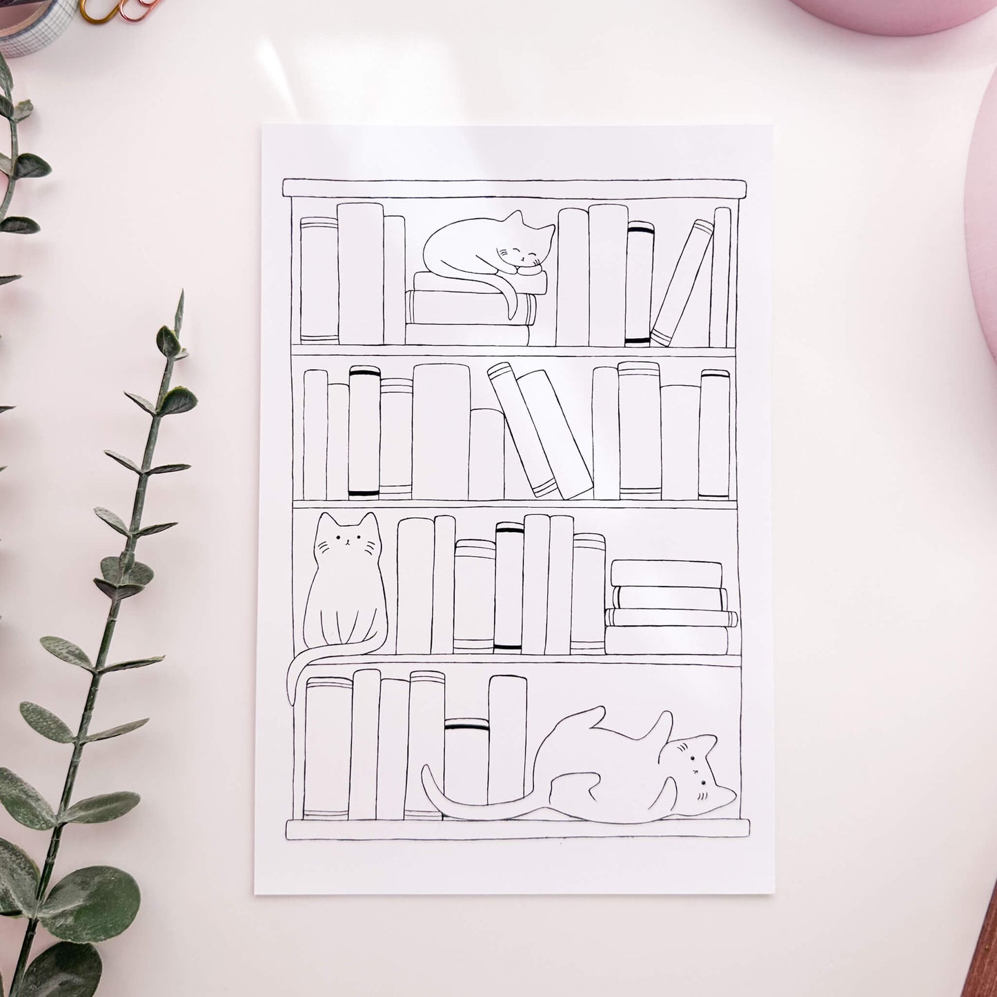 Reading tracker bookshelf sticker sheet