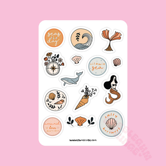 Sea sticker sheet