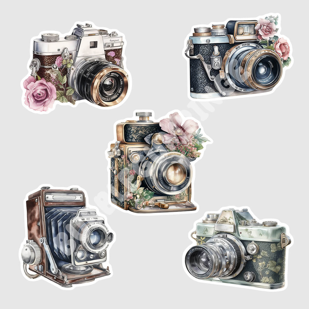 Camera stickers - Transparent backing