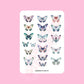 Mystical moths A5 sticker sheet