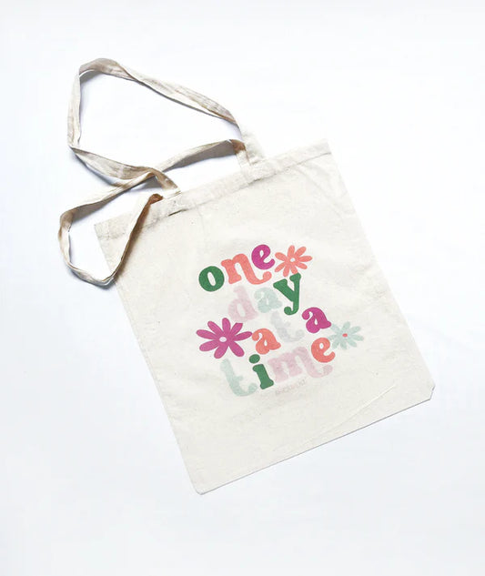 Tote bag - One Day at a Time - Colour by Sherbert