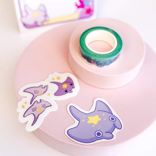 Stingray washi tape & stickers bundle - Kayworx