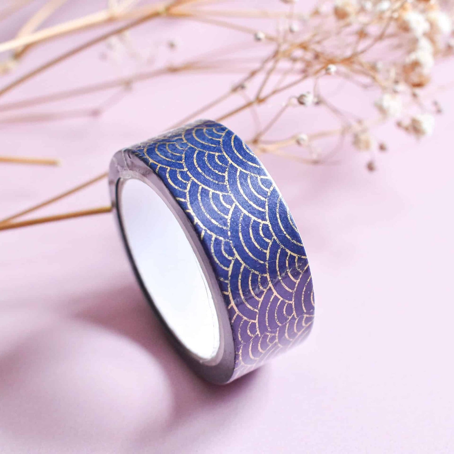 Blue geo washi tape - 7m