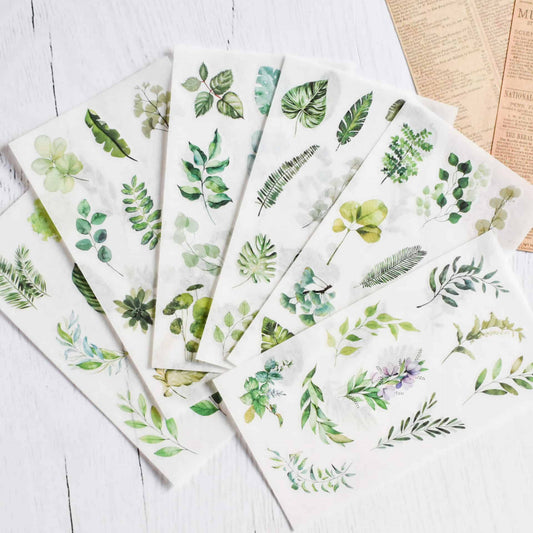 Washi sticker sheets  - leaves